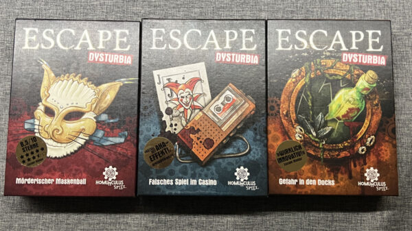 Escape Dysturbia: Mörderischer Maskenball, Falsches Spiel im Casino und Gefahr in den Docks